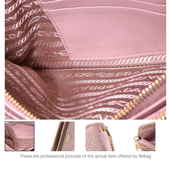 Prada double wallet chain bag authentic - Picture 3 of 6